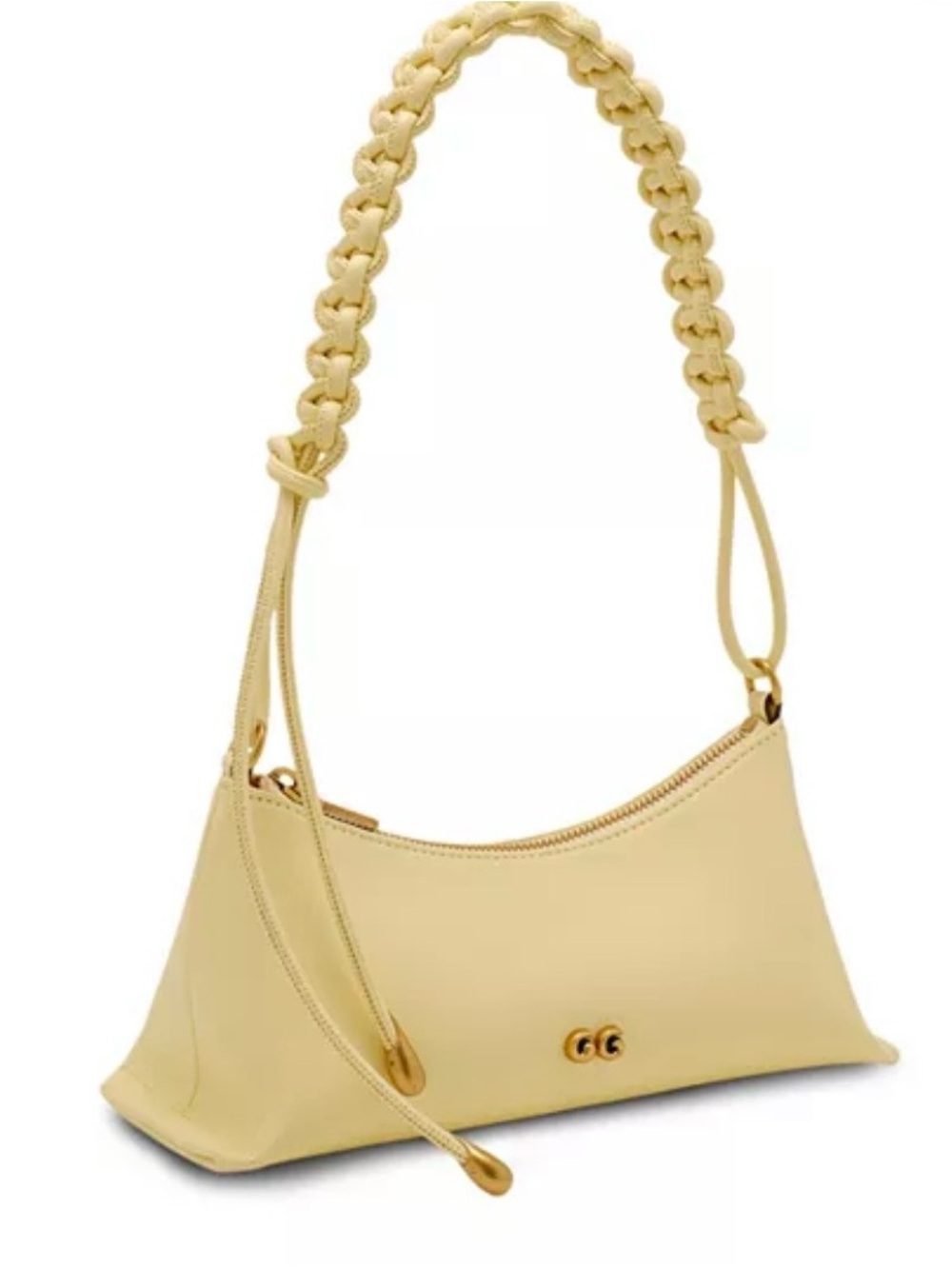 cult gaia Osa Shoulder Bag in Buttercream-Sculptural Leather Handle $498 MSRP - Picture 3 of 4